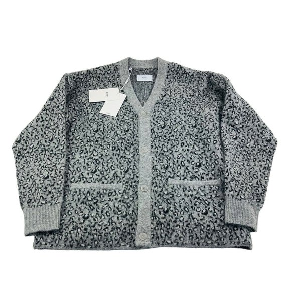 NWT Ovadia Gray Heather Moses Oversized Cardigan Mens Size XL